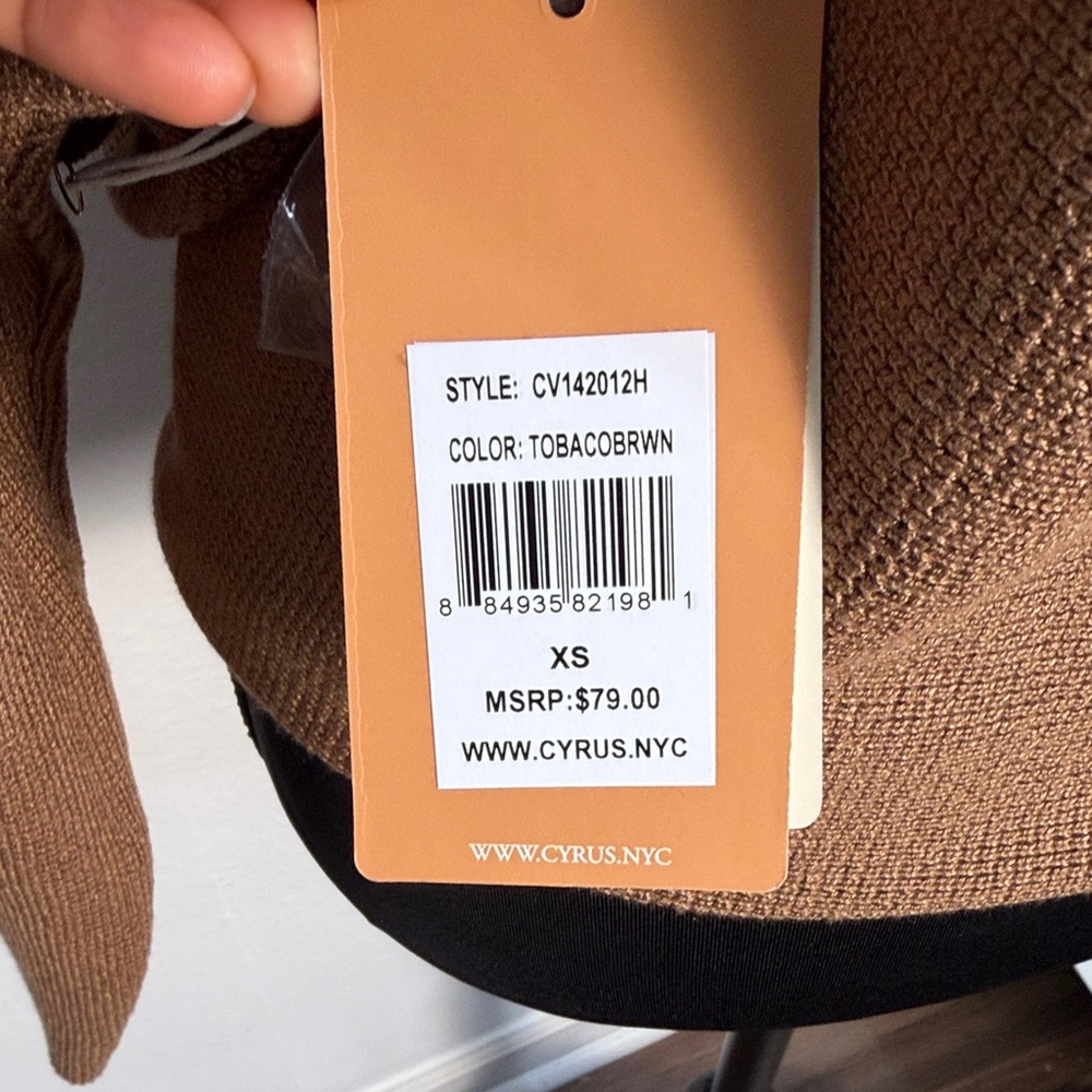 Cyrus Elegant Tan Women's Sweater - Picture 5 of 6